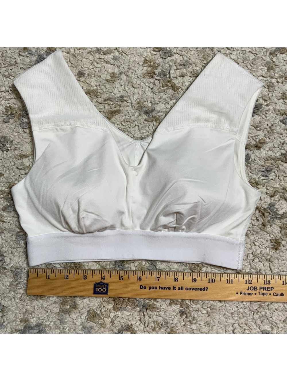 Tommie Copper White Copper & Zinc Infused Sports Bra Size Small